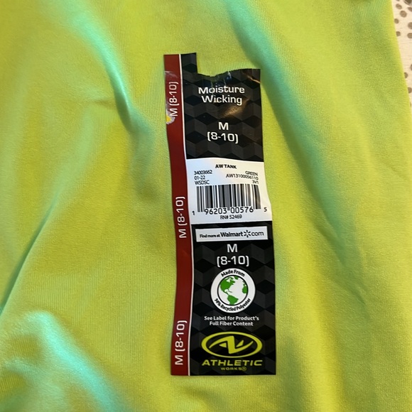 Athletic Works Women's Core Active Racerback Tank Size M (8-10) Green - Picture 12 of 13